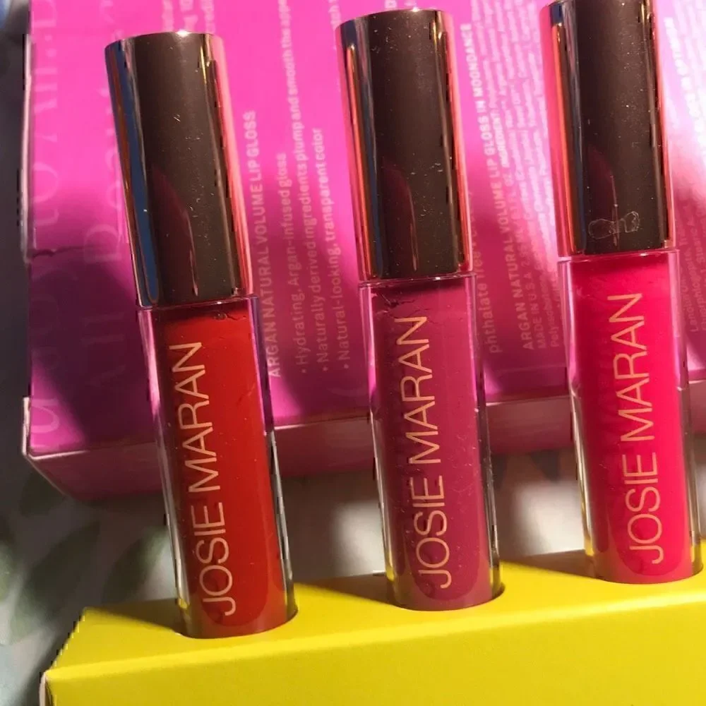 Josie Maran Divine Shine Lip Gloss 6 Piece Set NIB